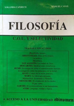 FILOSOFÍA - COU Y SELECTIVIDAD - TEXTOS EXPLICADOS