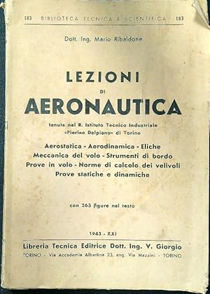 Bild des Verkufers fr Lezioni di aeronautica zum Verkauf von Librodifaccia