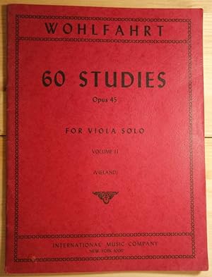60 Studies opus 45 for Viola solo Volume 2