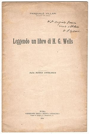 Leggendo un libro di H. G. Wells.