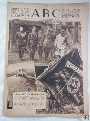 ABC Diario Ilustrado, 1 de agosto 1941. Segunda Guerra Mundial