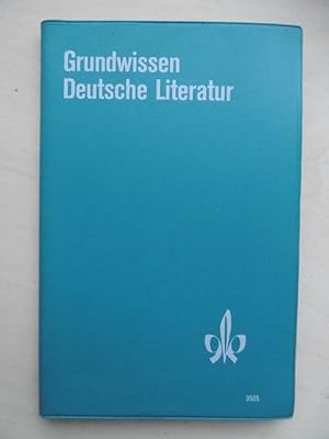 Bild des Verkufers fr Grundwissen Deutsche Literatur. zum Verkauf von Antiquariat Steinwedel