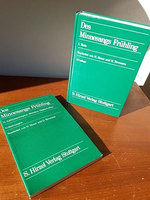 Des Minnesangs Frühling 1: Texte. 2. Editionsprinzipien, Melodien, Handschriften, Erläuterungen. ...