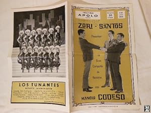 Folleto Publicidad - Advertising Brochure : LOS TUNANTES. ZORI, SANTOS, CODESO. 1968. VALENCIA