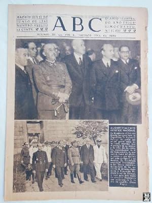 ABC Diario Ilustrado. 21 de junio 1941. Segunda Guerra Mundial