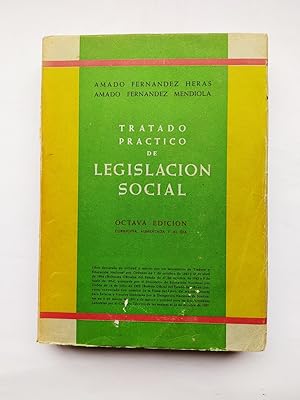 Seller image for TRATADO PRACTICO DE LEGISLACION SOCIAL. for sale by TraperaDeKlaus