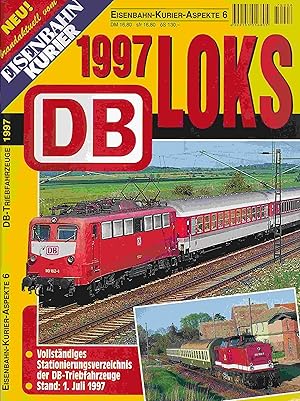 Imagen del vendedor de Eisenbahn-Kurier-Aspekte 6 ; DB-Triebfahrzeuge 1997. Vollstndiges Stationierungsverzeichnis der DB-Triebfahrzeuge, Stand: 1. Juli 1997. a la venta por Antiquariat Bernhardt