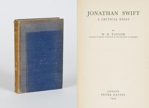 Seller image for Jonathan Swift - A Critical Essay. for sale by Inanna Rare Books Ltd.