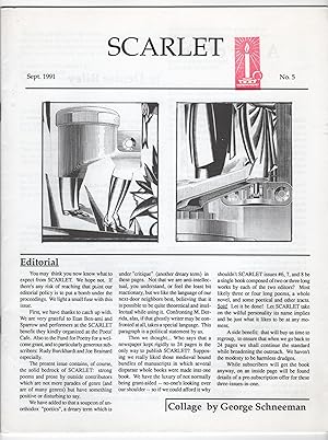 Bild des Verkufers fr Scarlet 5 (No. 5, September 1991) zum Verkauf von Philip Smith, Bookseller