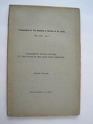 Transactions of the Academy of Science of St. Louis, Kinderhook Faunal Studies IV : The Fauna of ...