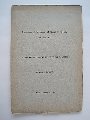 Transactions of the Academy of Science of St. Louis : Flora of the Grand Falls Chert Barrens, Vol...