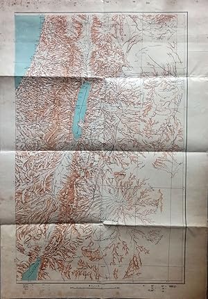 [MAP OF OTTOMAN PALESTINE AND JERUSALEM] [Filistin - Kudüs].