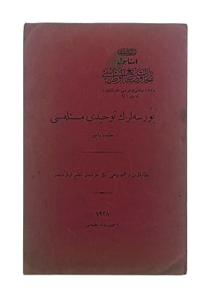 [FIRST REPUBLICAN TURKISH THEORY ON THE REORGANIZING OF THE STOCK-EXCHANGES] Borsalarin tevhîdi m...