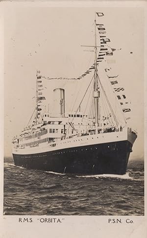 RMS Orbita Ship Pacific Steam Navigation Company RPC Postcard