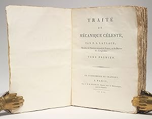 Traité de mécanique céleste. 5 volumes and 4 supplements of the first edition plus 2 volumes of t...