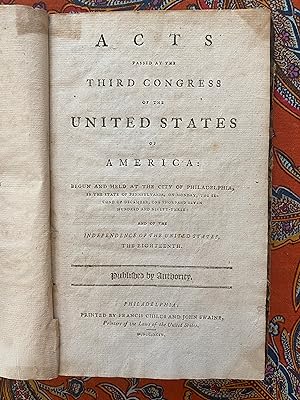 Acts Passed at the Third Congress of the United States owned by John Livingston
