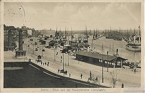 AK Stettin. Blick von der Hakenterrasse oderabwärts. ca. 1912