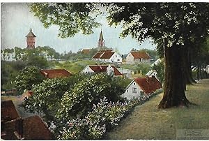 AK PR-Holland. Schlosspromenade. Blick auf kathol. Kirche und Wasserturm. ca. 1908