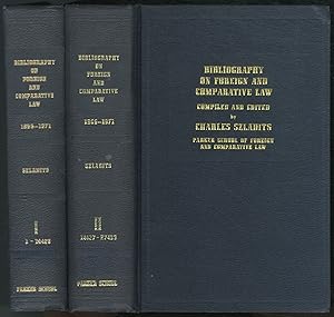 Image du vendeur pour A Bibliography on Foreign and Comparative Law: Books and Articles in English 1966-1971 mis en vente par Between the Covers-Rare Books, Inc. ABAA