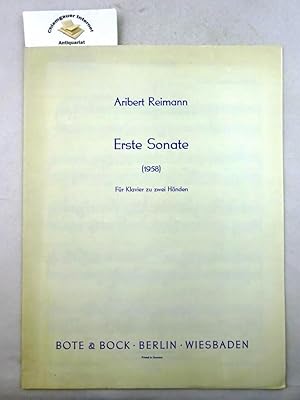 Erste Sonate. (1958) Für Klavier zu zwei Händen. B & B 21756 (827)