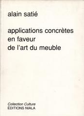 Applications concrètes en faveur de l'art du meuble.