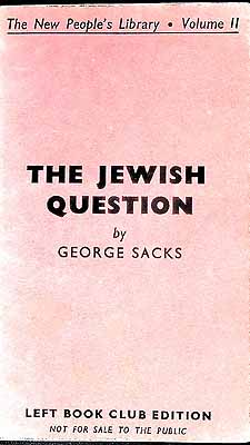 Imagen del vendedor de The jewish Question a la venta por Kennys Bookshop and Art Galleries Ltd.