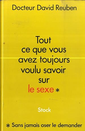 Imagen del vendedor de TOUT CE QUE VOUS AVEZ TOUJOURS VOULU SAVOIR SUR LE SEXE. TOMO I a la venta por Librera Maxtor