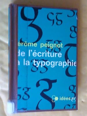 De l'écriture à la typographie