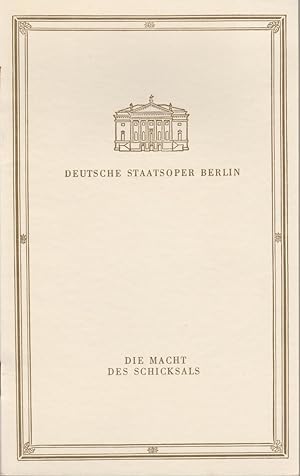 Immagine del venditore per Programmheft Giuseppe Verdi DIE MACHT DES SCHICKSALS ca. 1959 venduto da Programmhefte24 Schauspiel und Musiktheater der letzten 150 Jahre