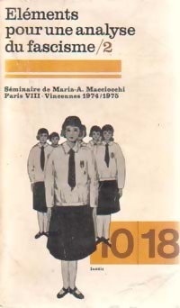 Imagen del vendedor de El?ments pour une analyse du fascisme Tome II - Maria-Antonietta Macciocchi a la venta por Book Hmisphres