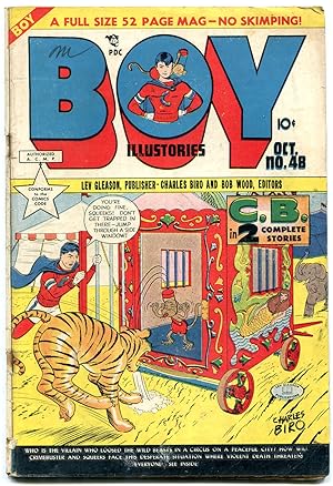 BOY COMIC #48 1949-CHARLES BIRO-TIGER COVER-CRIMEBUSTER VG