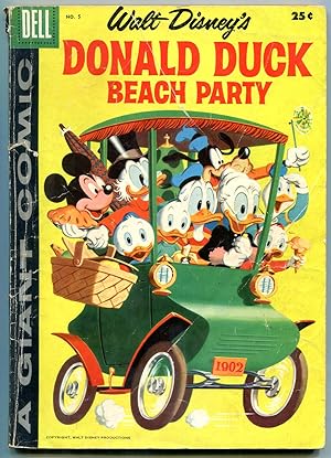 Donald Duck Beach Party #5 1958- Dell Giant- Disney G-