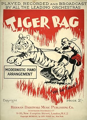 Seller image for Tiger Rag | Modernistic Piano Arrangement [Vintage Piano Solo Sheet Music] (Music Publisher's Reference Number Unnumbered) for sale by Little Stour Books PBFA Member