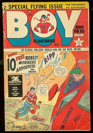BOY COMICS #65 1951-CRIMEBUSTER--LEV GLEASON-PARACHUTE VG