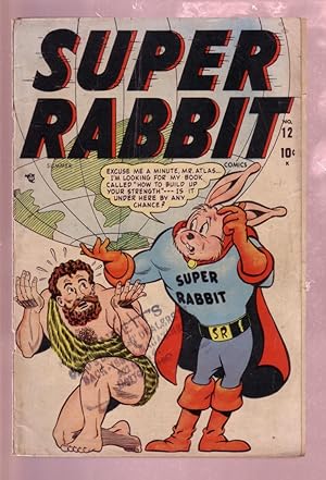 SUPER RABBIT #12 1948- SUPER POWERED ANIMALS--HISTORIC VG/FN
