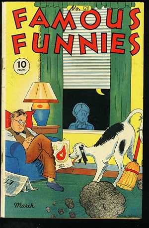 FAMOUS FUNNIES #128-BUCK ROGERS-SCORCHY SMITH VG/FN