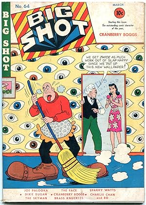 BIG SHOT COMICS #64 1946-SKYMAN-CHARLIE CHAN-FACE-EYES FN