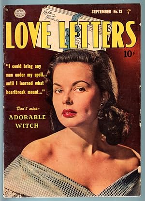 LOVE LETTERS #13-1951-SPICY PHOTO COVER-QUALITY-VG-RARE PRE-CODE LINGERIE P VG