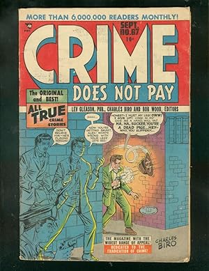 CRIME DOES NOT PAY #67 1948-CHARLES BIRO-LIVING BURIAL VG