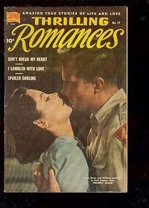 THRILLING ROMANCES #17 1952-JANE GREER PHOTO COVER VG