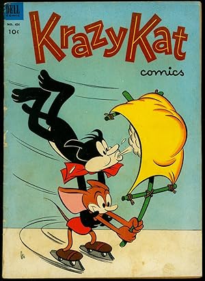 Four Color Comics #454 1953- Krazy Kat- Dell Funny Animals VG