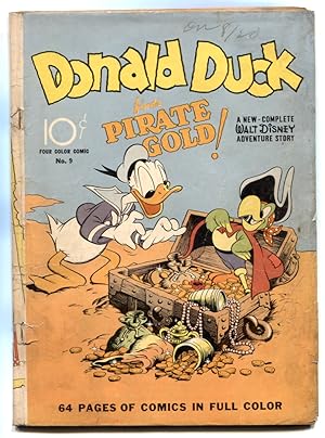 Four Color Comics #9 1942- 1st Carl Barks DONALD DUCK- rare Key issue G+