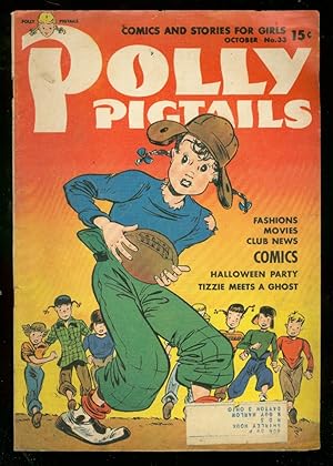 POLLY PIGTAILS #33 1948-FOOTBALL COVER-HALLOIWEEN ISSUE VG
