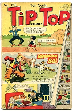 TIP TOP #158 1949-NANCY & SLUGGO- ORIGIN BRONCO BILL fair