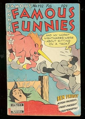 FAMOUS FUNNIES COMICS #192 1950-UNICORN COVER-OAKY DOAK VG