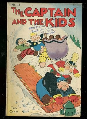 CAPTAIN AND THE KIDS #18 1950-SLAPSTICK ART BY R DIRKS- VG/FN