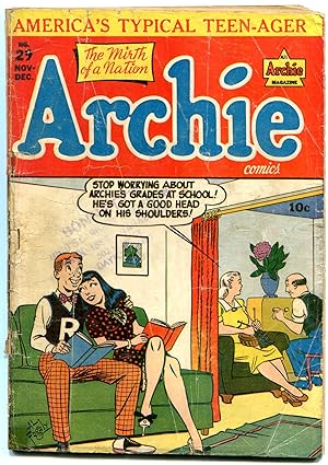 ARCHIE COMICS #29 1947-FAGALY COVER-BETTY & VERONICA-good G