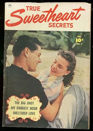 TRUE SWEETHEART SECRETS #5 1951-FAWCETT PHOTO COVER VG/FN