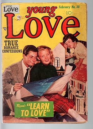 YOUNG LOVE #30-1952-ROMANCE-JACK KIRBY ART-PHOTO COVER-PRIZE- GOOD condition G
