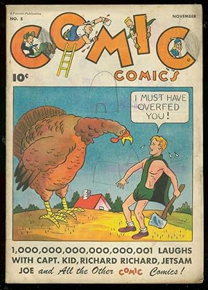 COMIC COMICS #8 1946-JETSAM JOE-BASIL WOLVERTON STORY VG